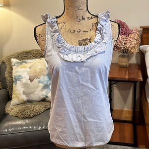 J Crew Ruffle Neck Sleeveless Top - Size 2